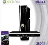 Xbox 360 Slim 250GB + Call of Duty: Black Ops + Kinect