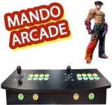 Mando Arcade Joystick Doble: Para Playstation (PS1, PS2, PS3), Xbox 360, PC