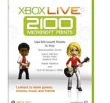 Tarjeta Prepago 2100 Puntos Xbox 360 Live